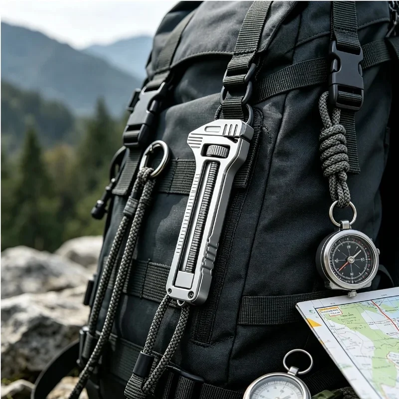 1PC EDC Keychain Multi‑tool Pocket Knife Screwdriver Outdoor Camping Survival Multi‑function Accessory