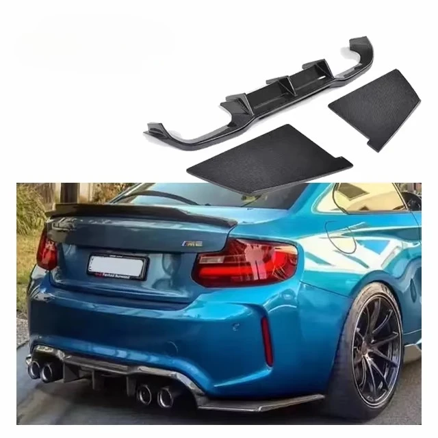 

For BMW F87 M2 M2C Carbon Diffuser Upgrade MTC Style F87 M2 M2C Real Carbon Fiber MTC Rear Diffuser