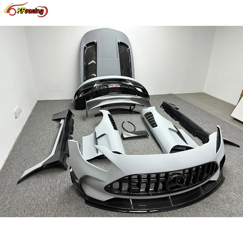 Upgrade Black Series Style Half Carbon Fiber Body Kit With Bumper,Hood ,Spoiler For Mercedes Benz AMG GT GTC GTS 2015-2018