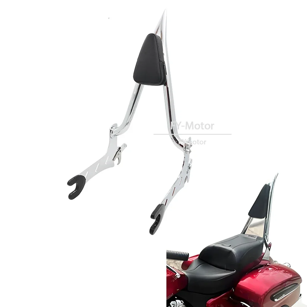Encosto traseiro para motocicleta, acessório para passageiro, sissy bar, adequado para indiano, desafiador, vintage, chefe roadmaster 2014-2024 2023 2022