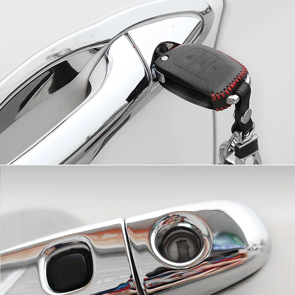 for Honda Civic 8 2006 2007 2008 2009 2010 2011 Luxurious Chrome Door Handle Cover Trim Catch Car Stickers Accessories Garnish