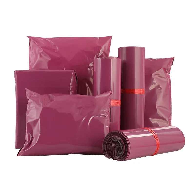 Purple Courier Bag, Express Envelope Storage Bags, Mail Bag, Mailing Bags, Self Seal Plastic Packaging Pouch, 50Pcs, Lots