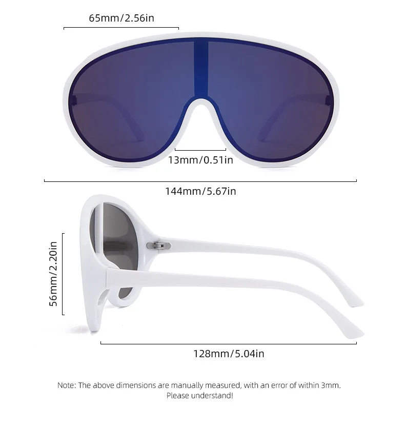 نظارات شمسية للرجال نظارات شمسية للنساء على طراز الهيب هوب الشرير الكلاسيكي، مناسبة لتسلق الجبال والسياحة واستخدام الشاطئ