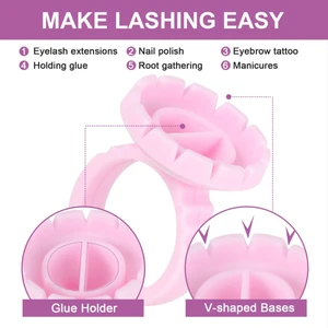 CNK-Fan-Cup-Halter-Ringe Container für Wimpernverlängerung, Tattoo-Pigmentbecher, Wimpernwerkzeug, Zubehör, 100 Stück 12 Hauptverkäufe Tattoo Battooc - №9