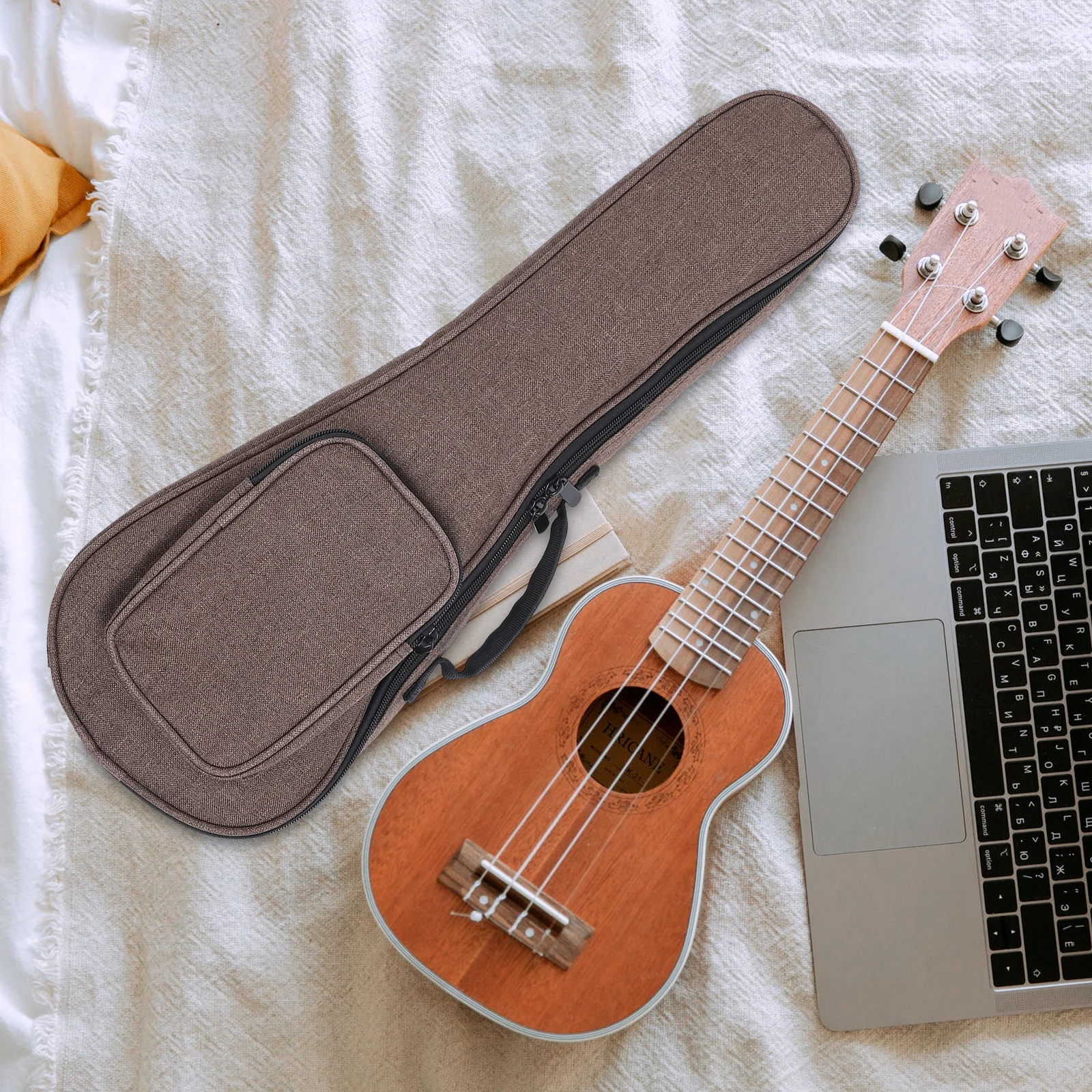 

Ukulele Bag Portable Backpack Holder Storage Hard Box Case Sponge for Outdoor Chic
