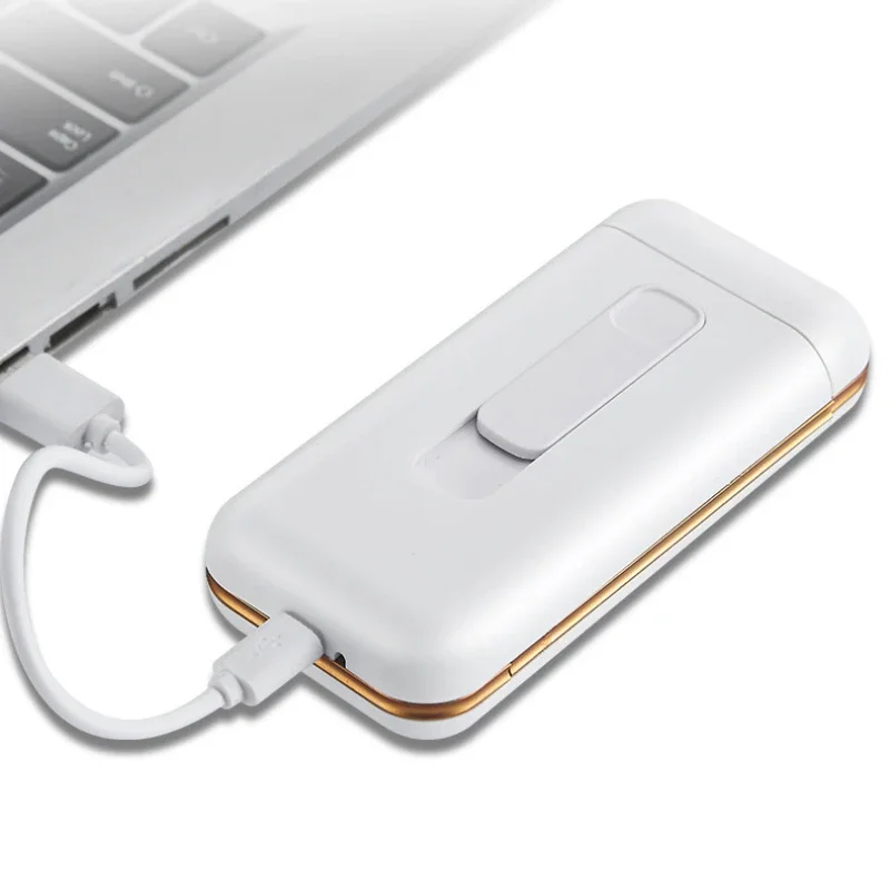 

Брендовый пластиковый обычный тонкий портсигар с зажигалкой, USB-зарядка, ультратонкий портсигар 119*56 мм