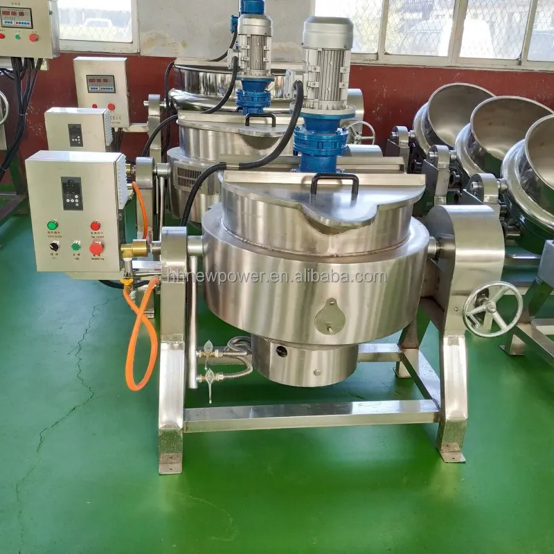 

500 Litre stainless steel Steam Jacketed Cooking Pot for Boiling Beans soup stir-fry stewing meat cooking porridge machine