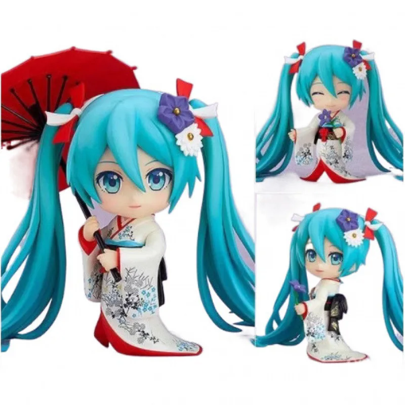 Nowe Figurki Anime Hatsune Miku Glina Ludzkie Stawy Ruchome Model Lalka Kolekcjonerskie Ozdoby Dekoracja Samochodu Prezent dla Fanów Zabawki dla Dzieci