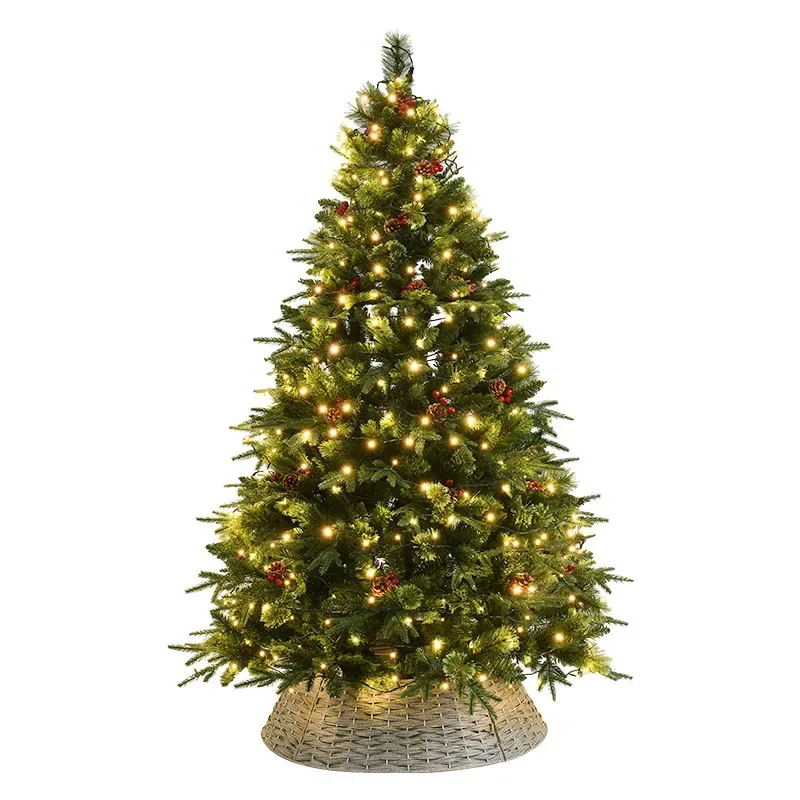 

Household luxury mixed leaf high-end Christmas tree 2.1 large shopping mall window hotel decoration