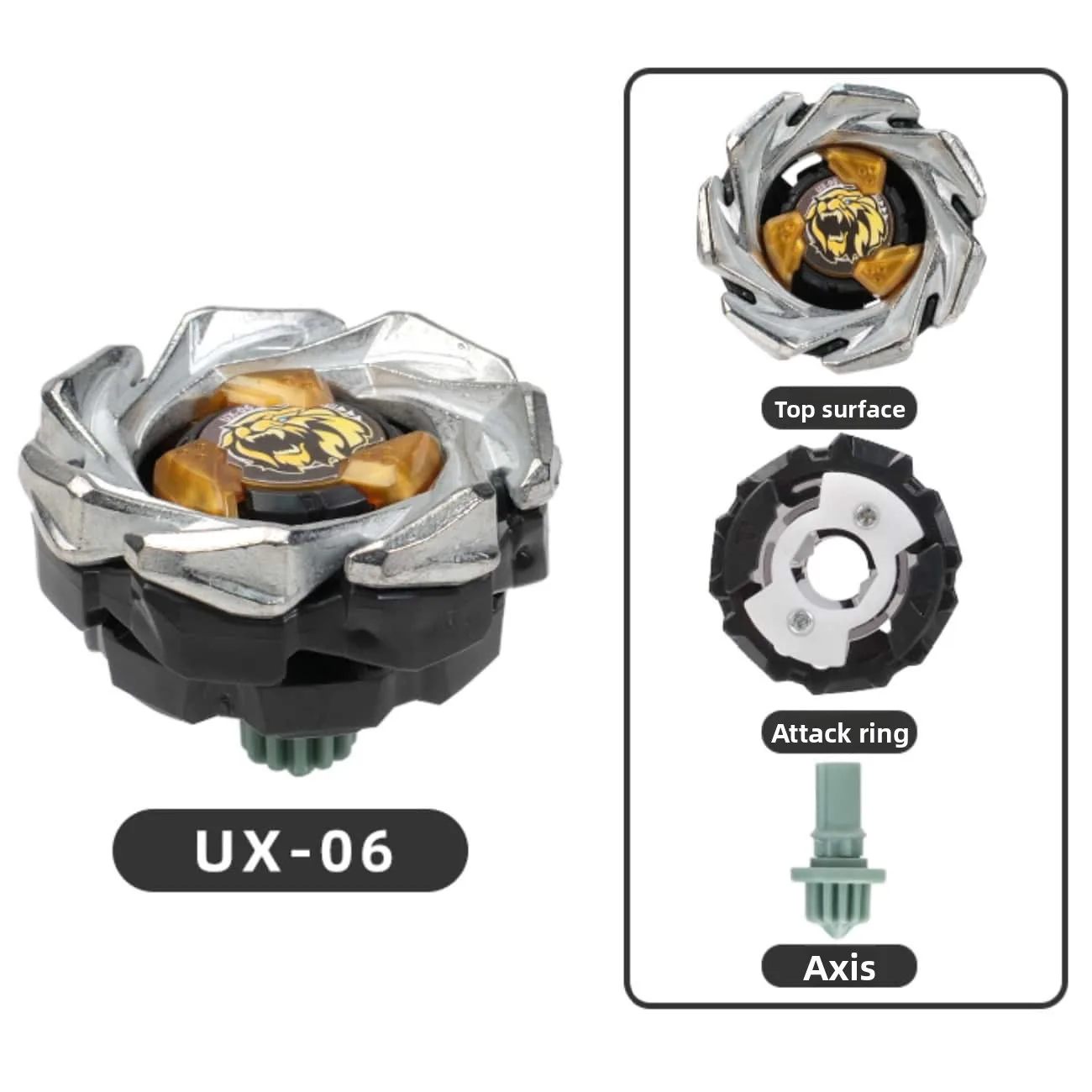 Takara Tomy UX-06 Leon Crest 7-60GN Silver Gold Titus Manju