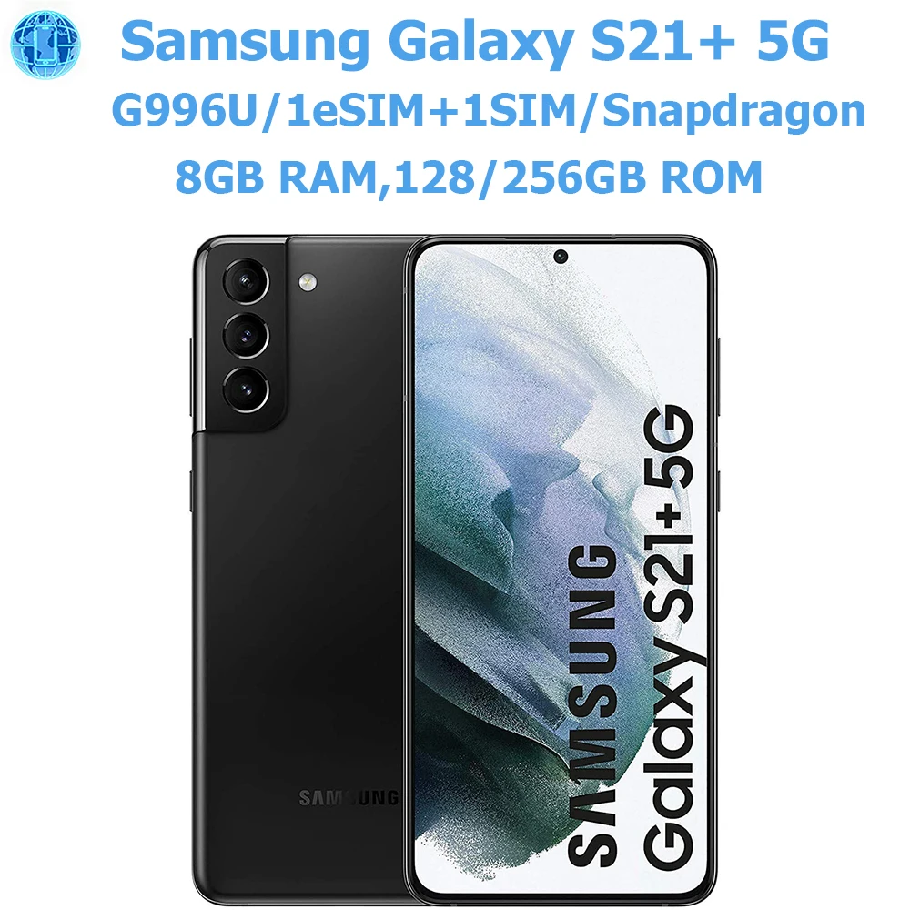Samsung Galaxy S21+S21Plus 5G G996U Intelligent Android Phone 6.7-inch 64MP Samsung Smartphone 4800mAh Unlocked US Version NFC