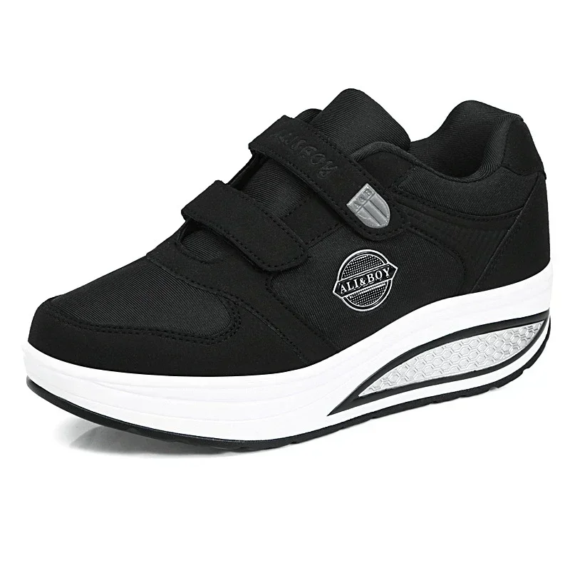 Sneakers Swing da donna piattaforma con zeppa tonificante scarpe sportive per donna traspirante dimagrante Fitness a dondolo scarpe da mamma spesse