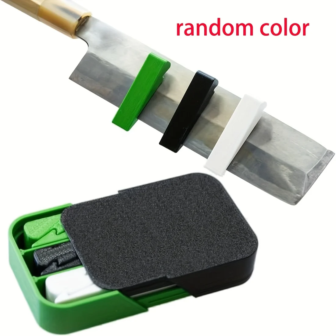 Ultrathin Slicing Aid Knife Clip, Fruit Vegetable Thickness Guide, Kitchen Gadget for Even Thin Slices, Random Color