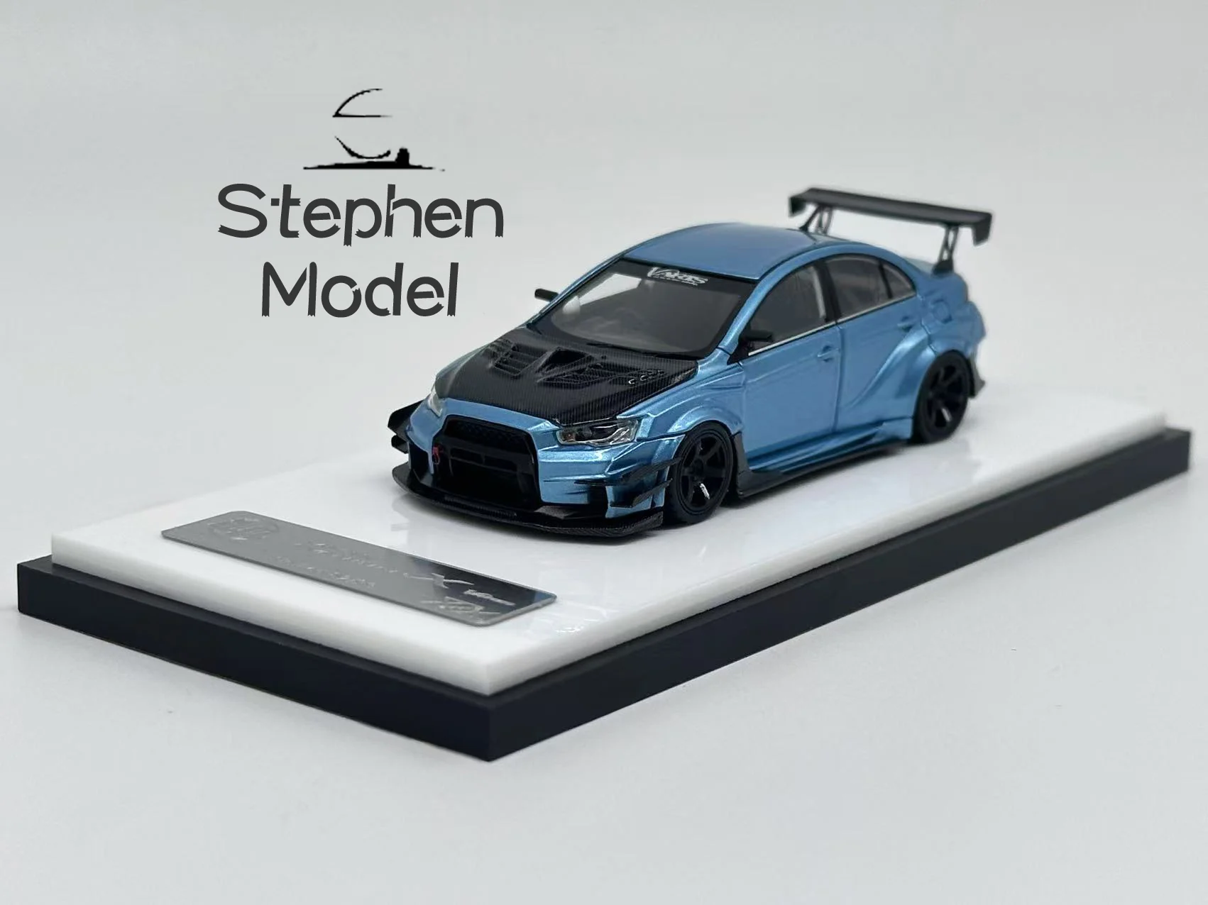 خطأ 404 1:64 Evolution X Varis Voltex Ice Blue Ltd 199 قطعة نموذج سيارة من الراتنج #3