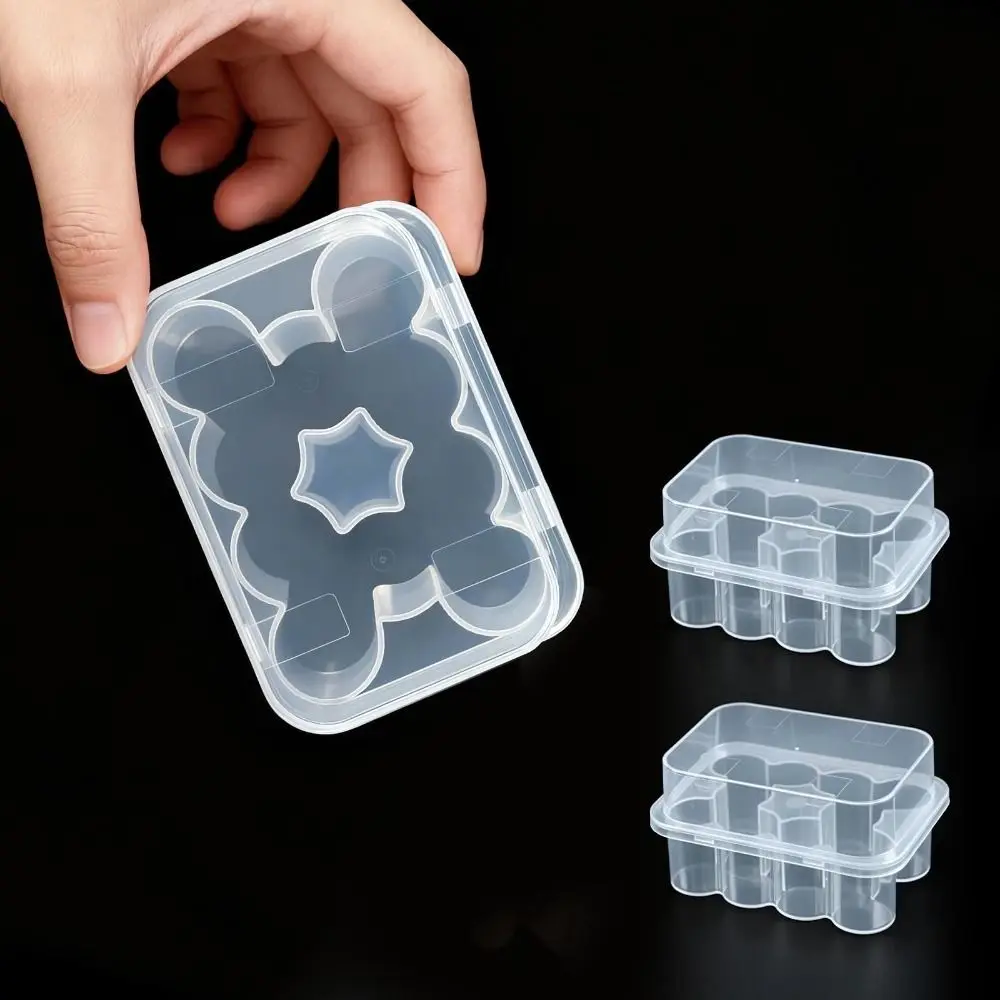 3/5/7/10mL 2/10/24-Slot Vial Storage Case Stackable Clear Microtube Storage Box Plastic Freezer Tube Box Refrigerator Organizer