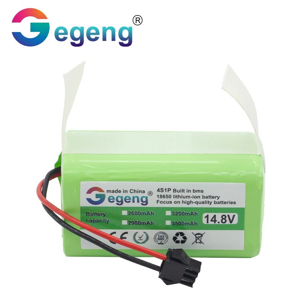 

Gegeng 14.8V 3200mAh Li-ion Battery for Conga Excellence 950 990 1090 1790 1990 Deebot N79S N79 DN622 Eufy Robovac 11S 12 X500