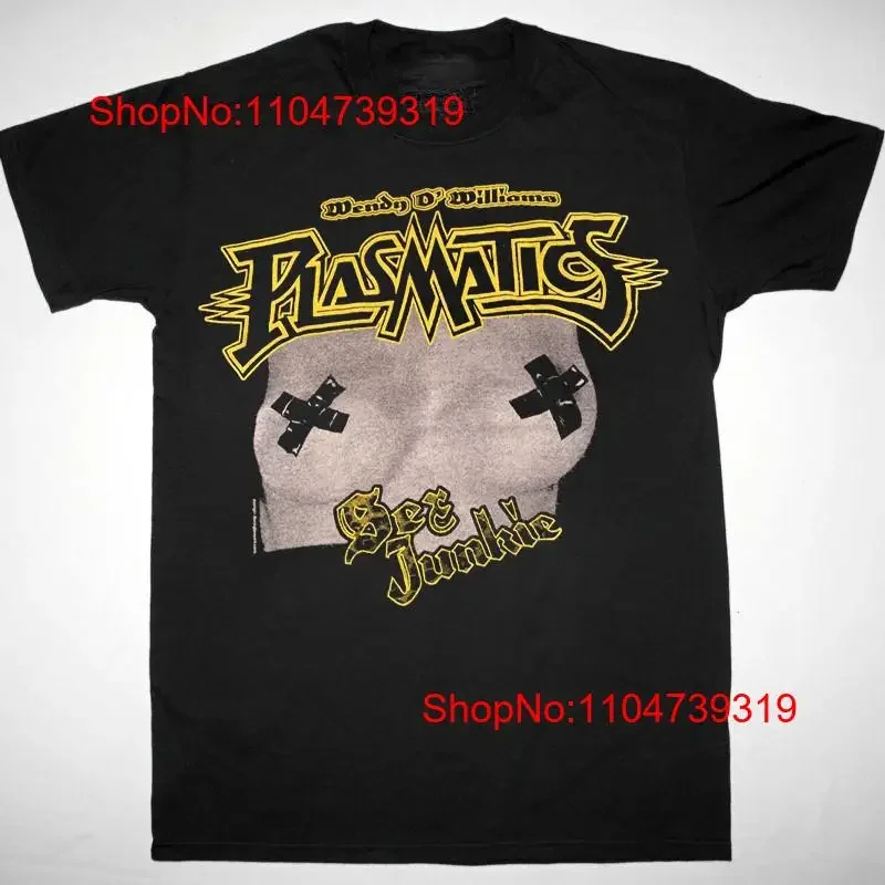 

Vtg PLASMATICS Music Band Cotton S 5XL Black T Shirt AG312 vintage Washed Top For Everyday Wear fashion graphic Versatile