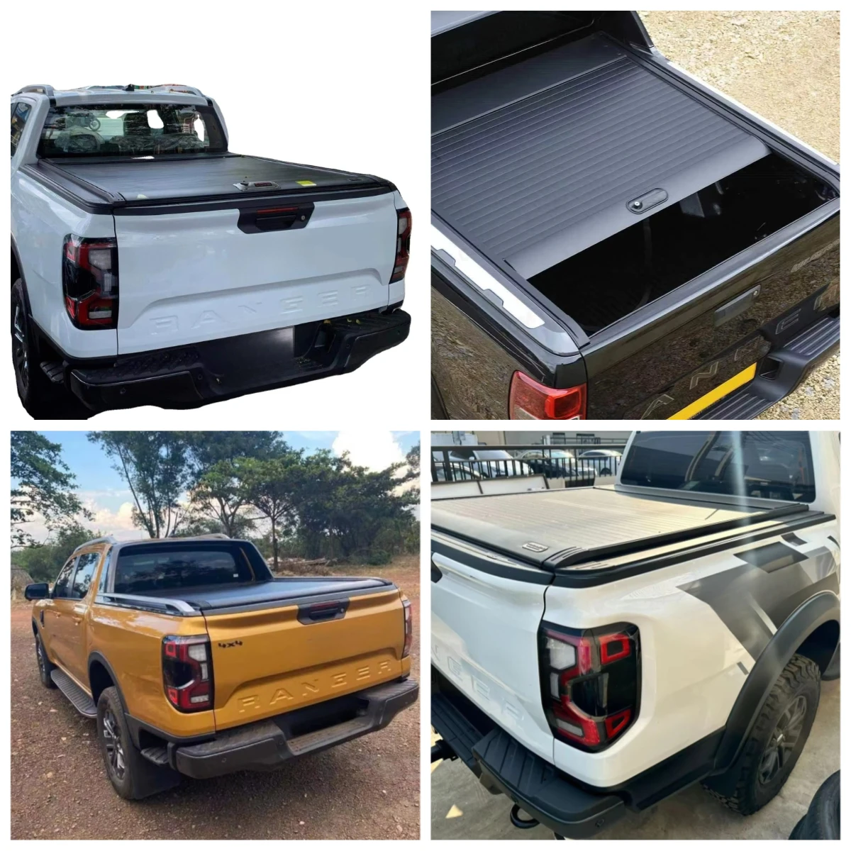 

Pickup Back Cover Truck Bed Tonneau Cover Roller Lid for Ranger Raptor F150 XLS