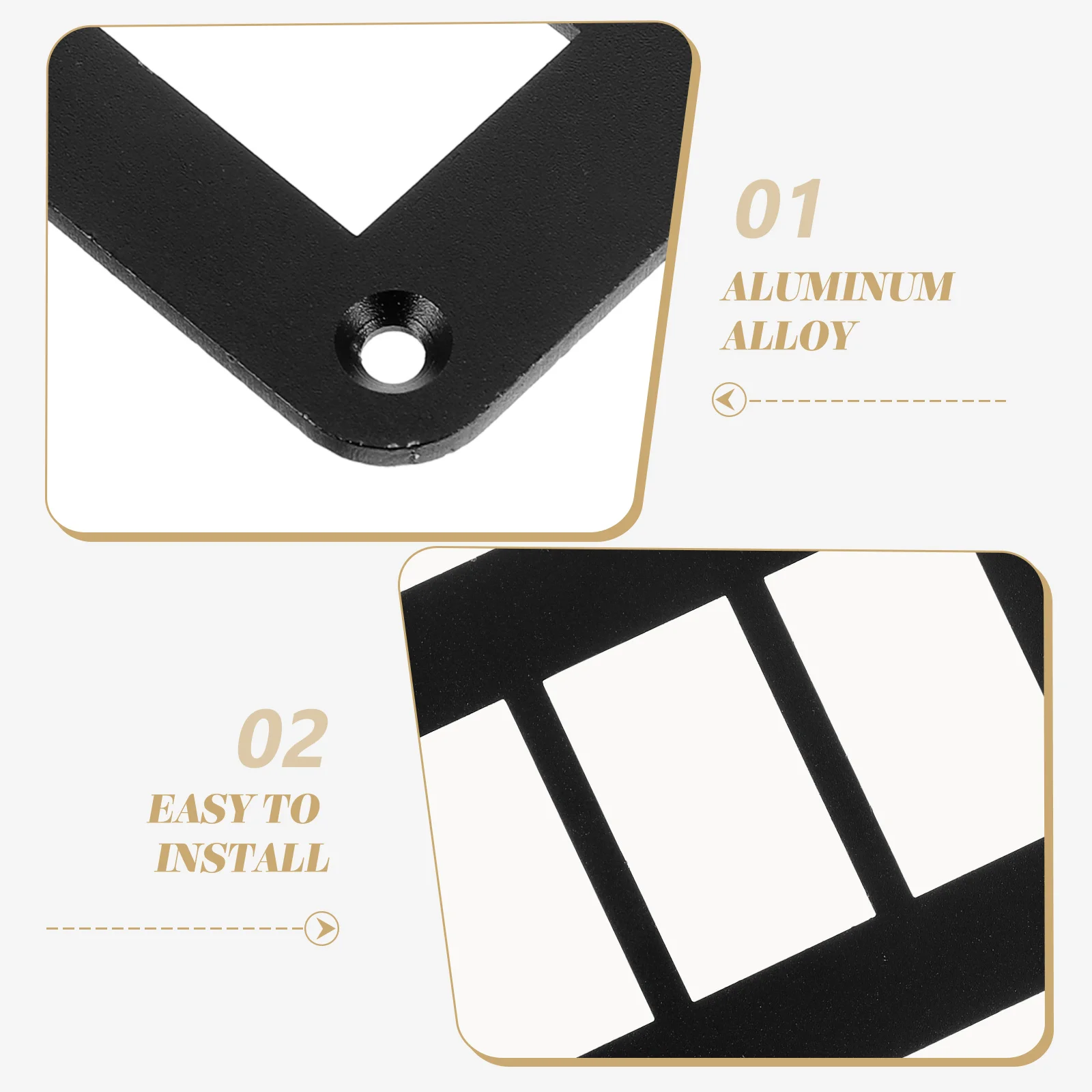 

2pcs Rocker Switch Panel 3 Gang Aluminum Alloy Marine Car Rv Yacht Durable Switch Panel Housing Holder Bracket