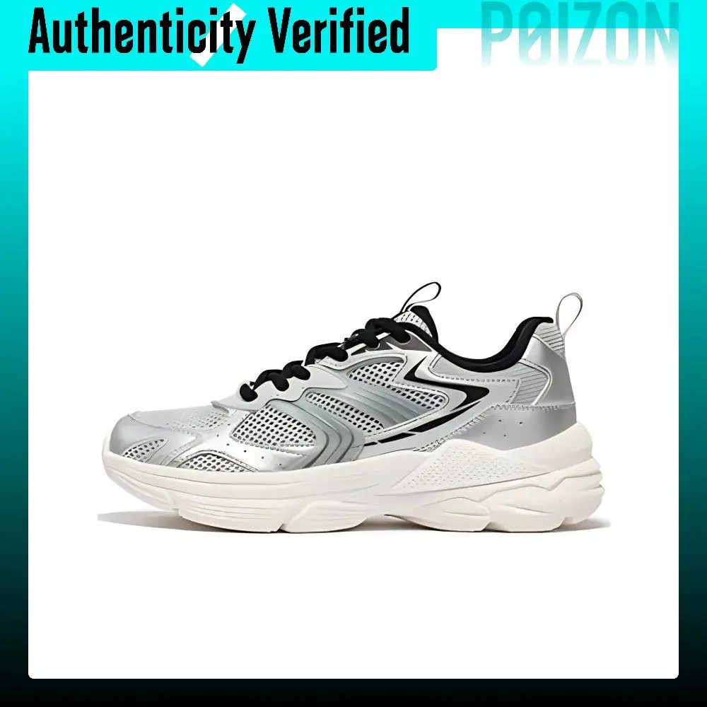 361° Abrasion Resistant Breathable Low top Running Shoes Women's White Silver 682416780/