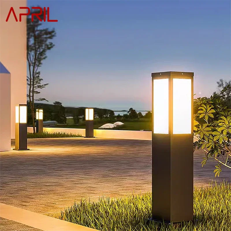 

APRIL Contemporary Outdoor Lawn Lamp LED Electric Waterproof Villa Garden Courtyard District Residential Quarters Lawn Lamp ﻿