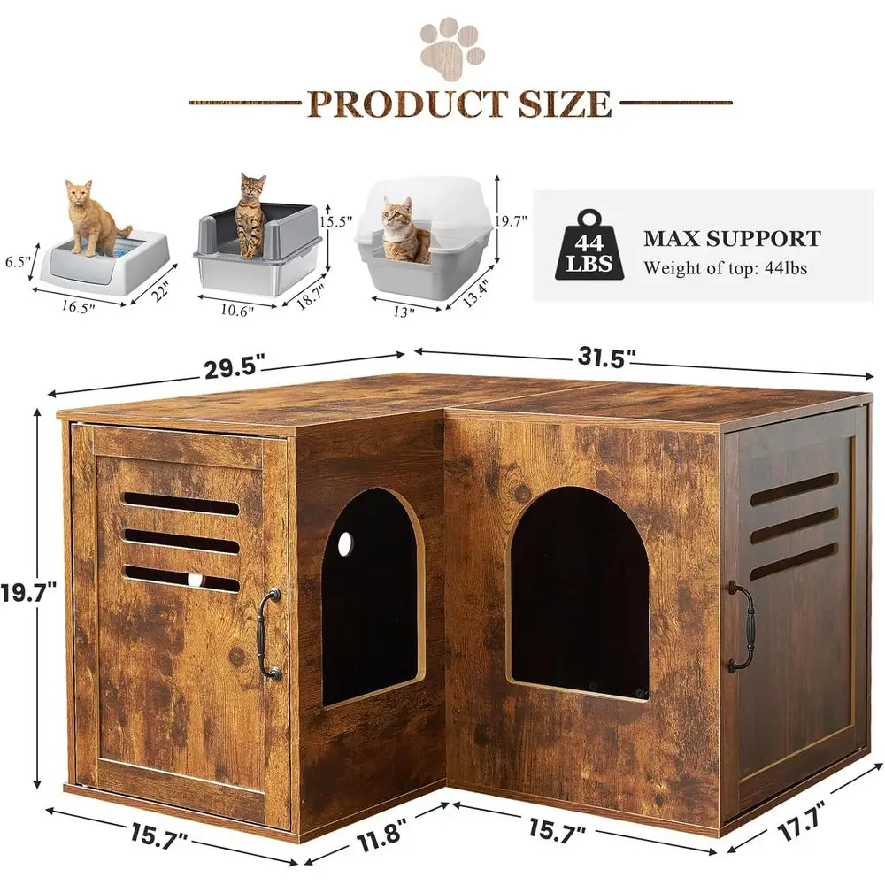 Cat Litter Box Enclosure, 31.5
