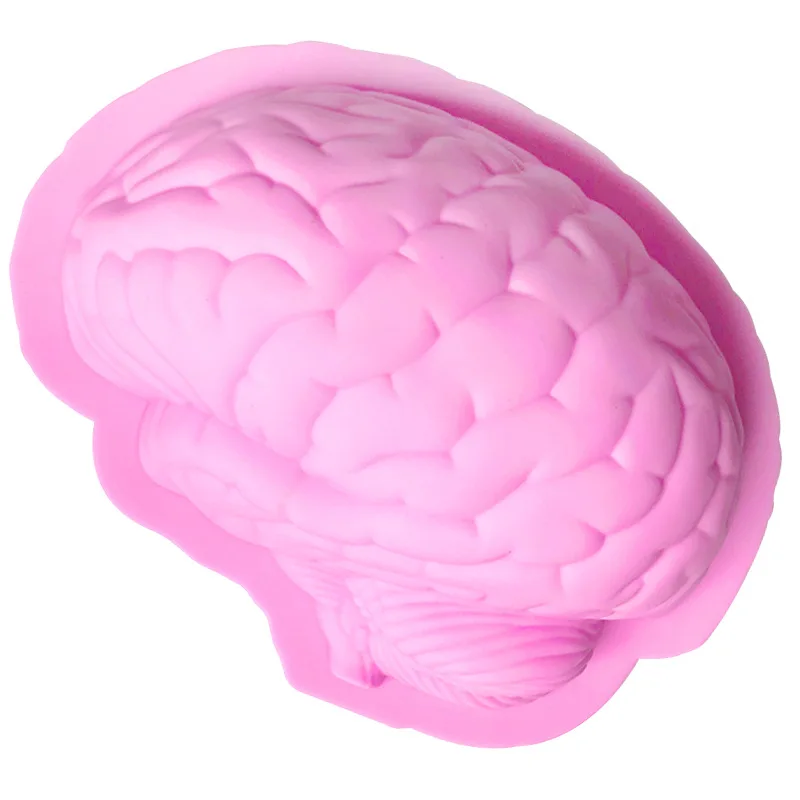 Brain Shell Silicone Cake Baking Pan Mold, Handmade Kitchen Baking Diy Mould XG558