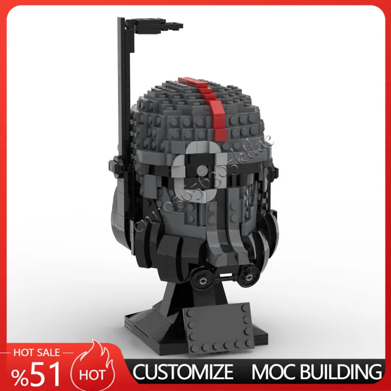 Nowy zestaw 670 elementów Star Plan MOC Hełm Crosshair MOC Model Statku Kosmicznego Model Bitewny DIY Klocki Konstrukcyjne Edukacyjny Model do Składania Zabawki