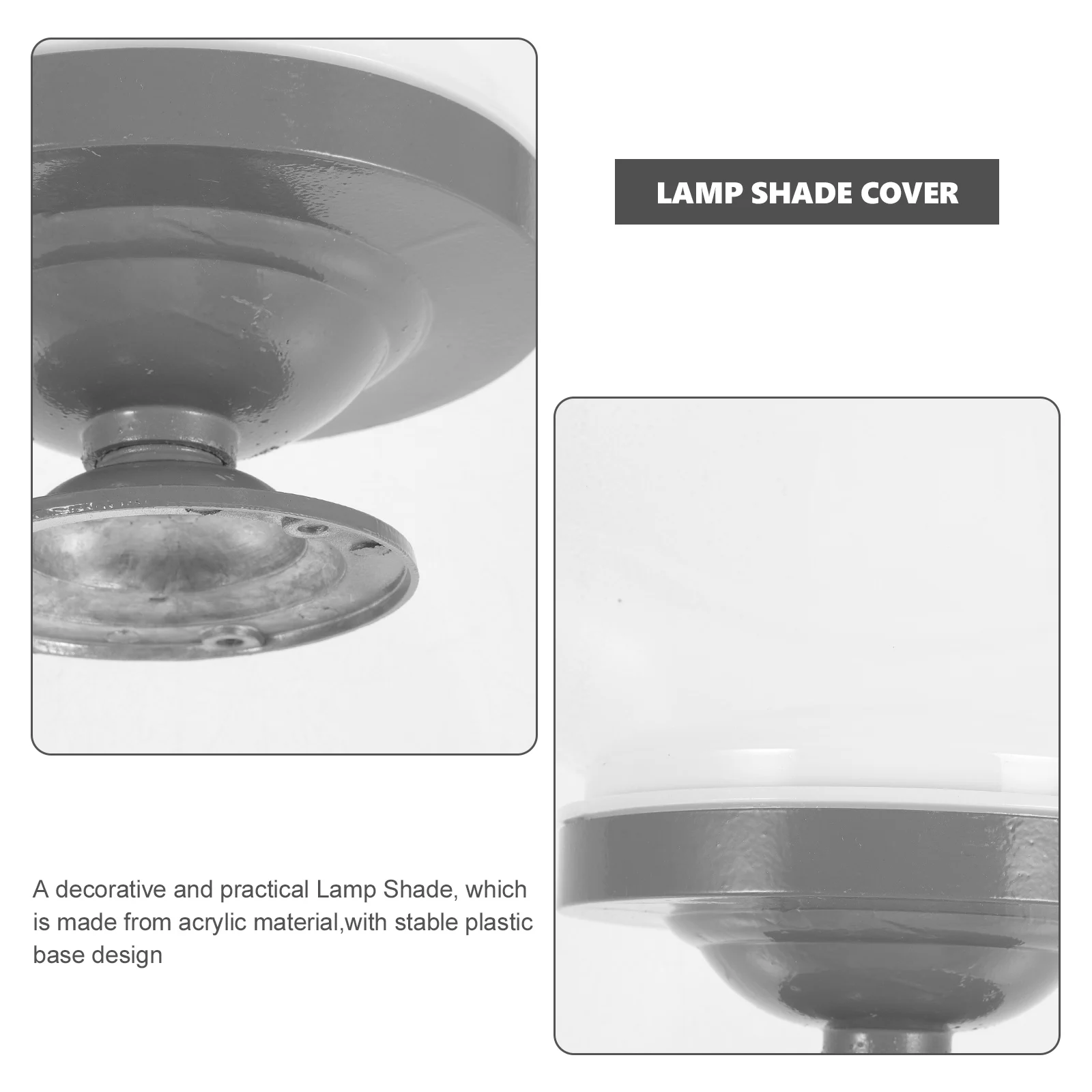 

1 Set Solar Post Lamp Shade Acrylic Globe Light Cover Replacement Ball Outdoor Light Fixture Cover For Garden Yard Street Patio