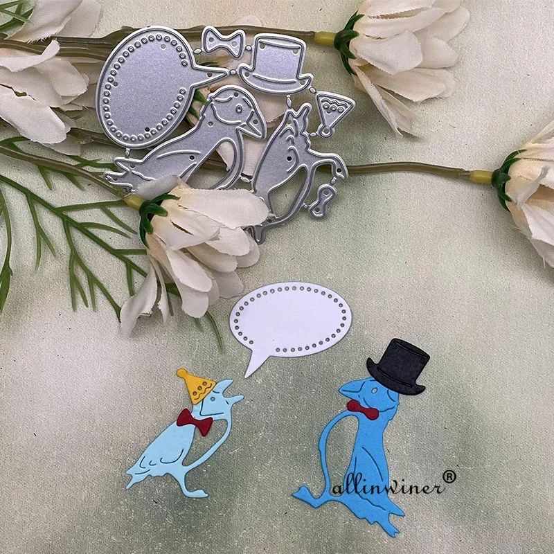 

Металлические вырубные штампы и трафареты с изображением птицы пифин для скрапбукинга, декоративного тиснения и рукоделия