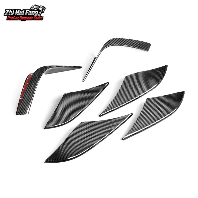 

Подходит для Porsche Macan, рамка из углеродного волокна, передняя противотуманная фара, накладка на решетку, внешние автозапчасти