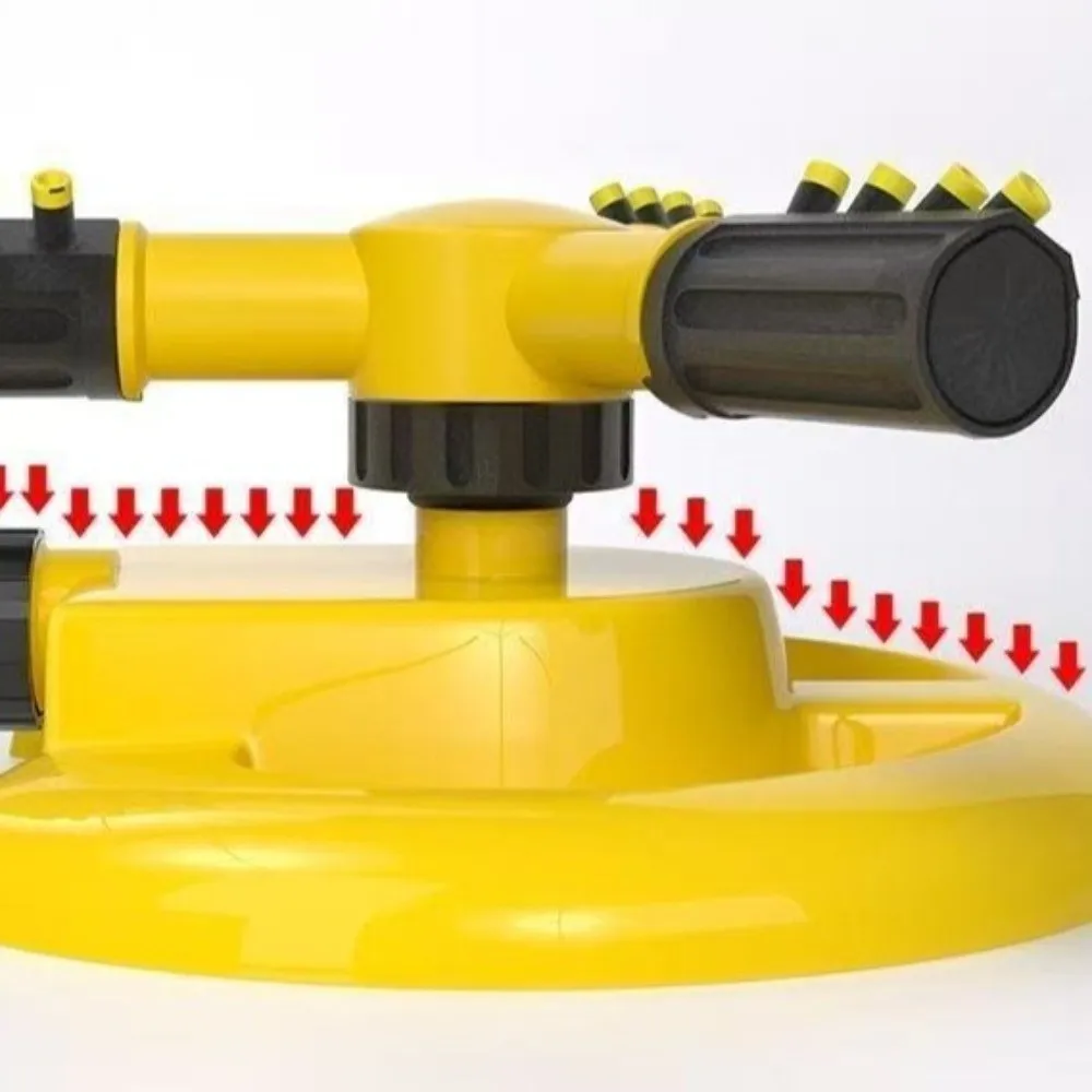 360 Rotating Automatic Rotating Sprinkler Water Saving 3 Fork Water Sprayer Plastic Adjustable Irrigation Sprinkler