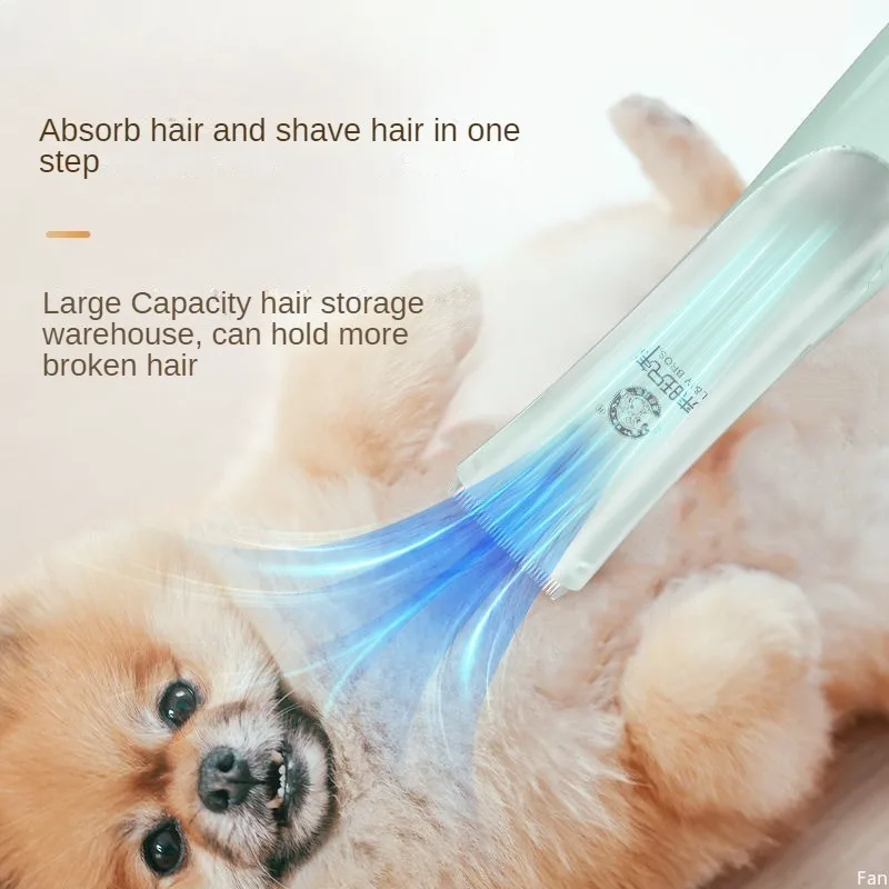 Electric Clippers New Model Not Stuck Hair Pet Cordless Hair Suction Machine Cat & Dog Grooming Clipper Trimmer