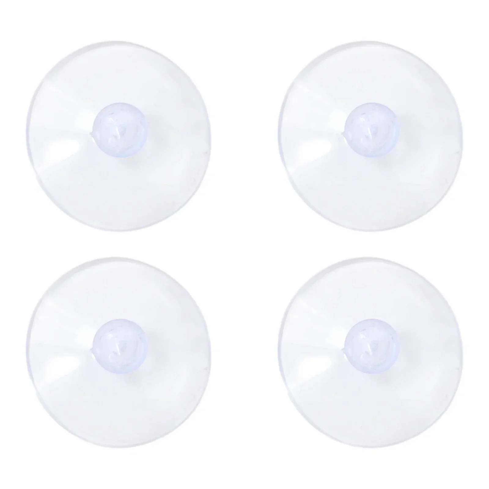 55mm/50mm Mushroom Head Sucker PVC Fish Tank Transparent Glass Sucker Perforated Clear Suction Cups Home Decoration