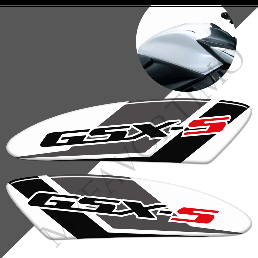 Blotnik 3D naklejki kalkomania GSXS GSX-S 750 1000 Logo dla GSX-S125 Suzuki GSX-S750 GSX-S1000 chroniąca osłona zbiornika