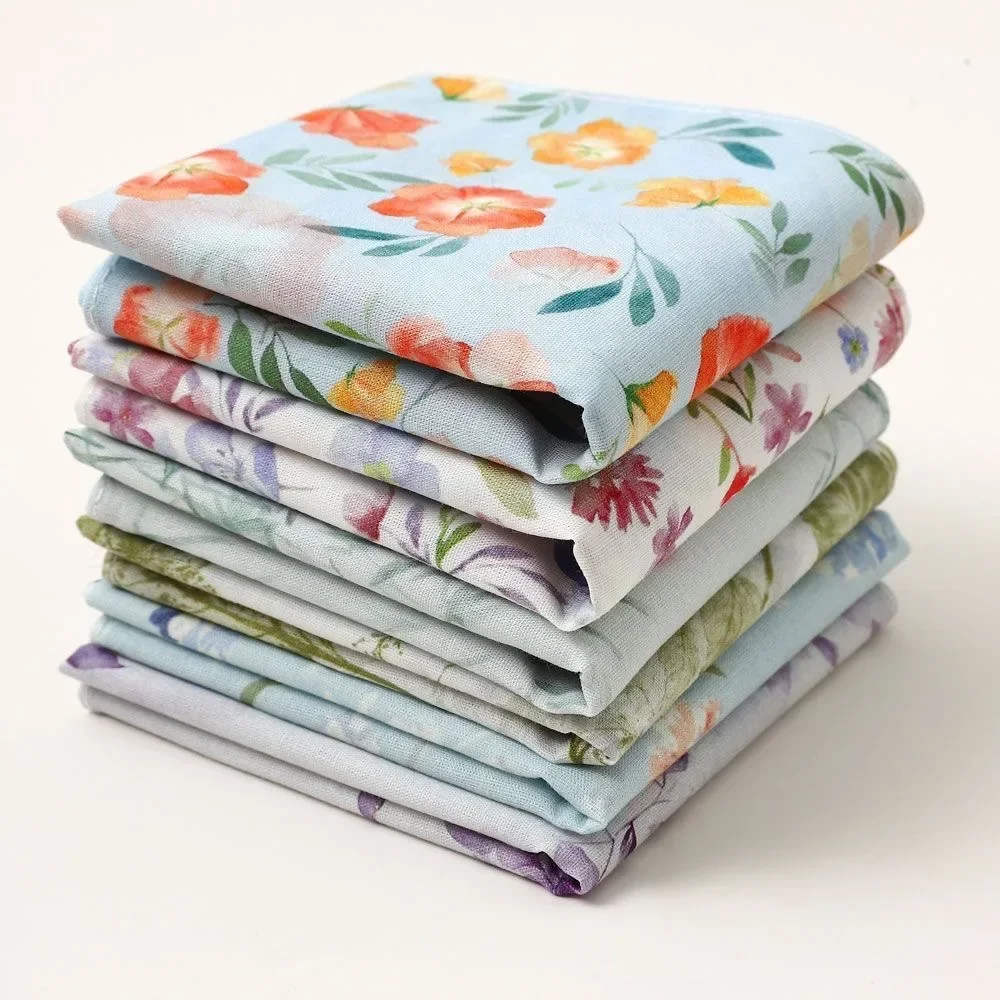 12pcs Vintage Polka Dot Cotton Handkerchief Thin Soft Breathable Women Sweat Wipe Pocket Towel Retro Daily Accessory