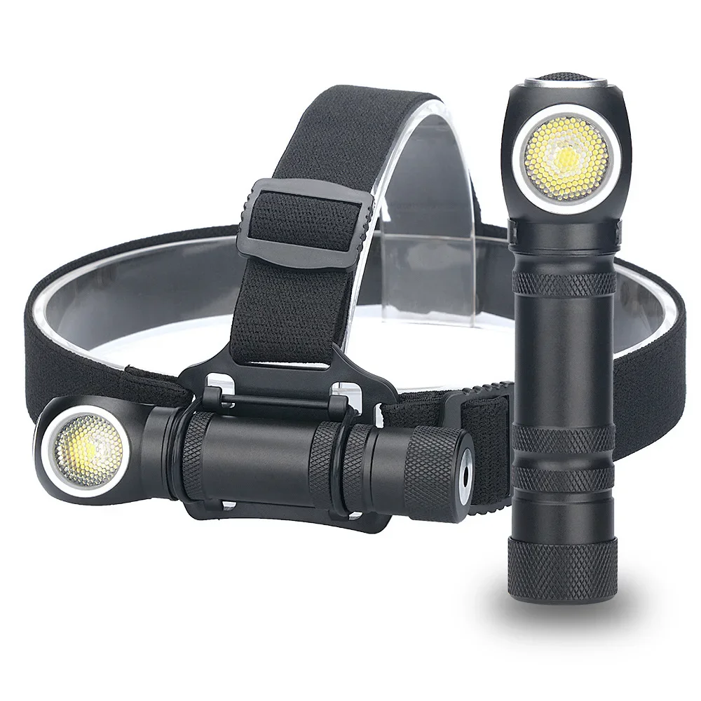 Strong Light LED Lighting Portable Multi-Function Flashlight Headlight Dual-Purpose Built-in Battery Magnetic Charging