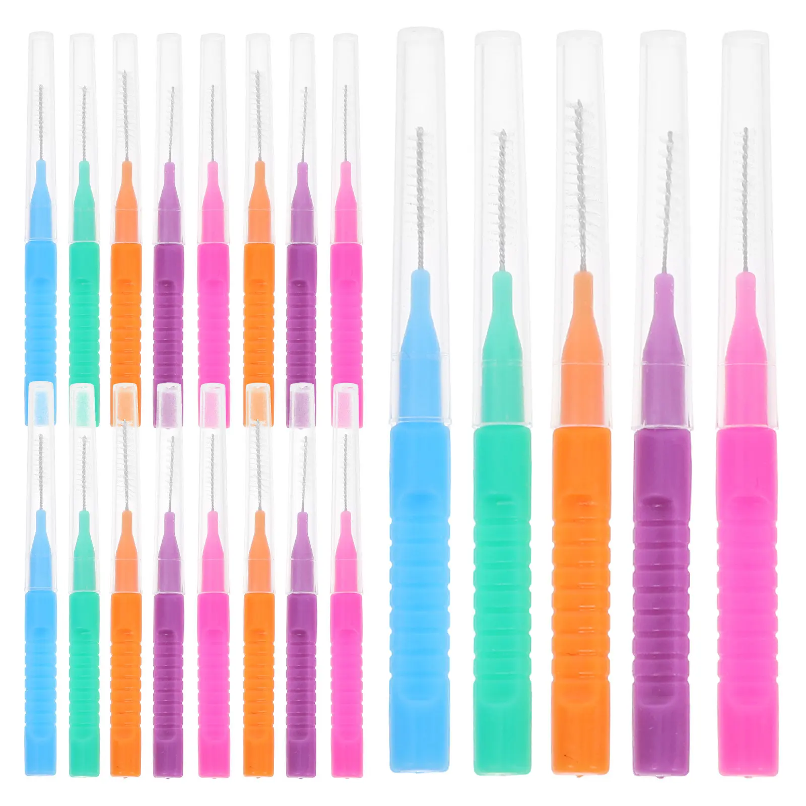 

Набор из 50 межзубных щеток: эффективное средство для чистки между зубами, портативное, для брекетов и коронок, бережное и комфортное решение для здоровья полости рта