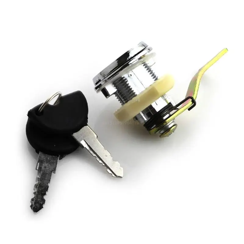 2 Keys+1 Lock Electric Car Tail Box Trunk Lock for A8 Queen Motorcycle Rear Lock