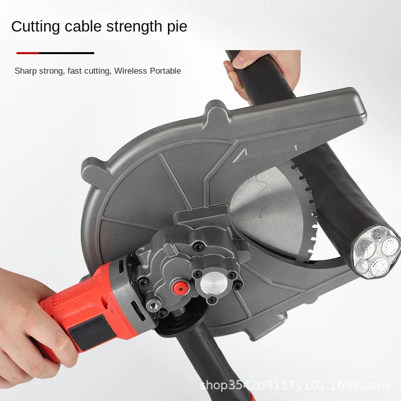 قاطع كابلات كهربائية محمول TLF مع محرك بدون فرش منشار قطع بارد قابل لإعادة الشحن بقطر 135 مم من الدرجة الصناعية حجم صغير