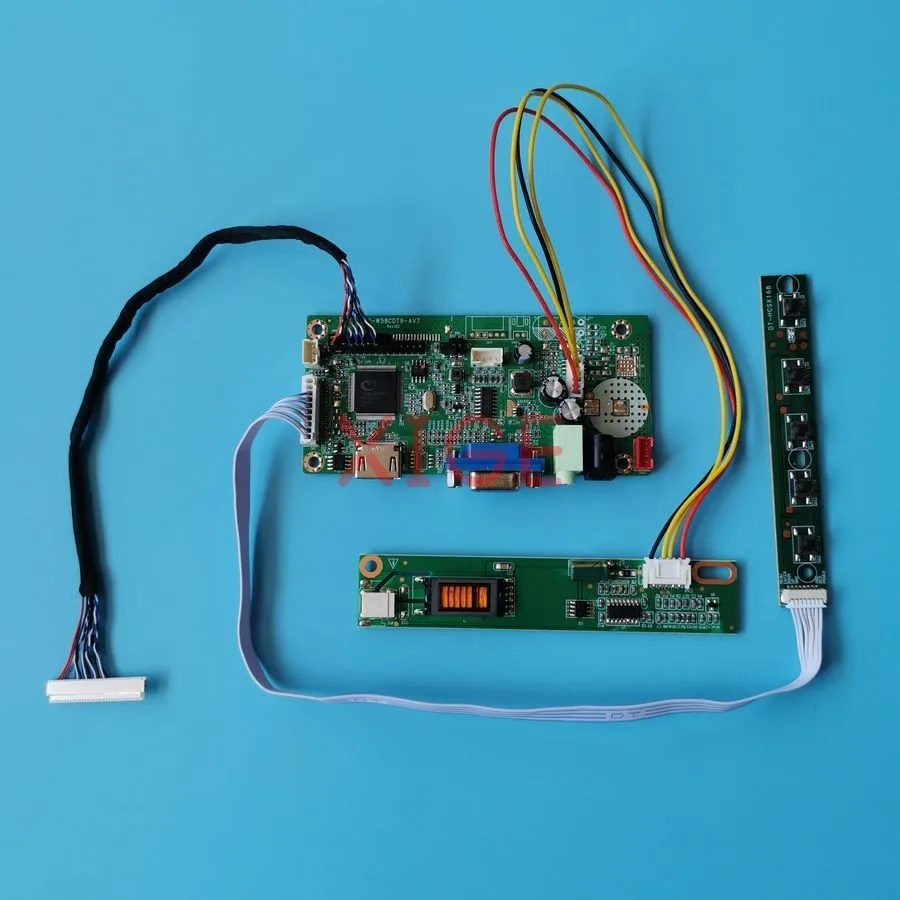 

For TX38D81VC1CA N150X3 N150X2 N150X6 LCD Monitor Controller Drive Board DIY Kit LVDS 30-Pins 1024*768 HDMI+VGA 1024x768 1-CCFL