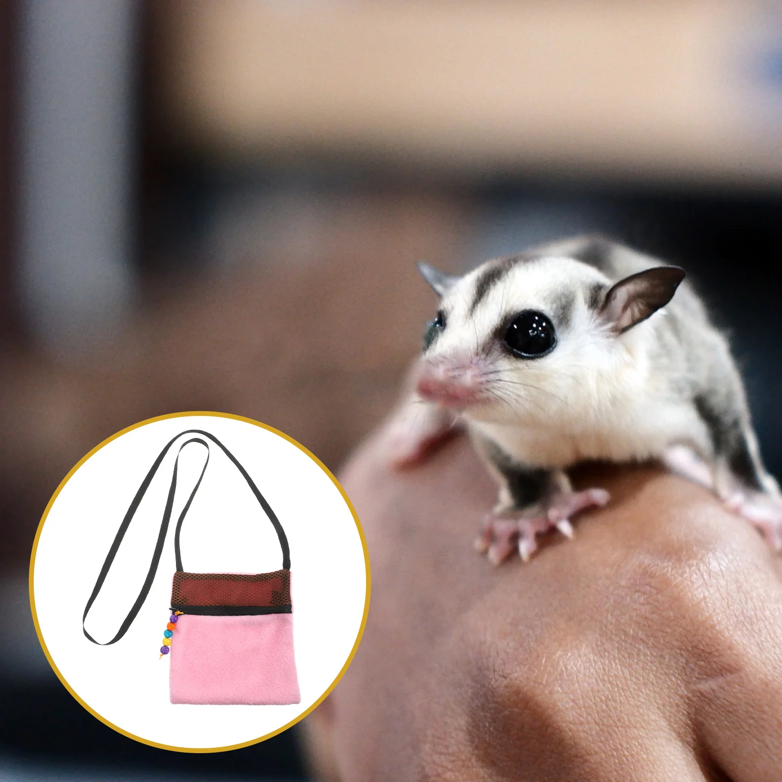 

Hamster Travel Carrier Bag Portable Breathable Small Pet Carrier Suitable for Hedgehogs Rabbits Chinchillas Rat Carrying Bag