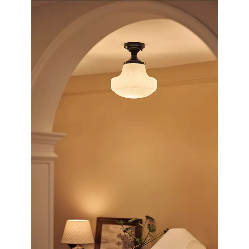 

French retro entry light Entrance light Balcony Medieval nostalgic American corridor aisle