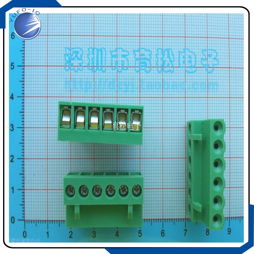 10PCS/LOT  Just plug HT5.08 6P 6 plug type connector terminal spacing 5.08MM 10