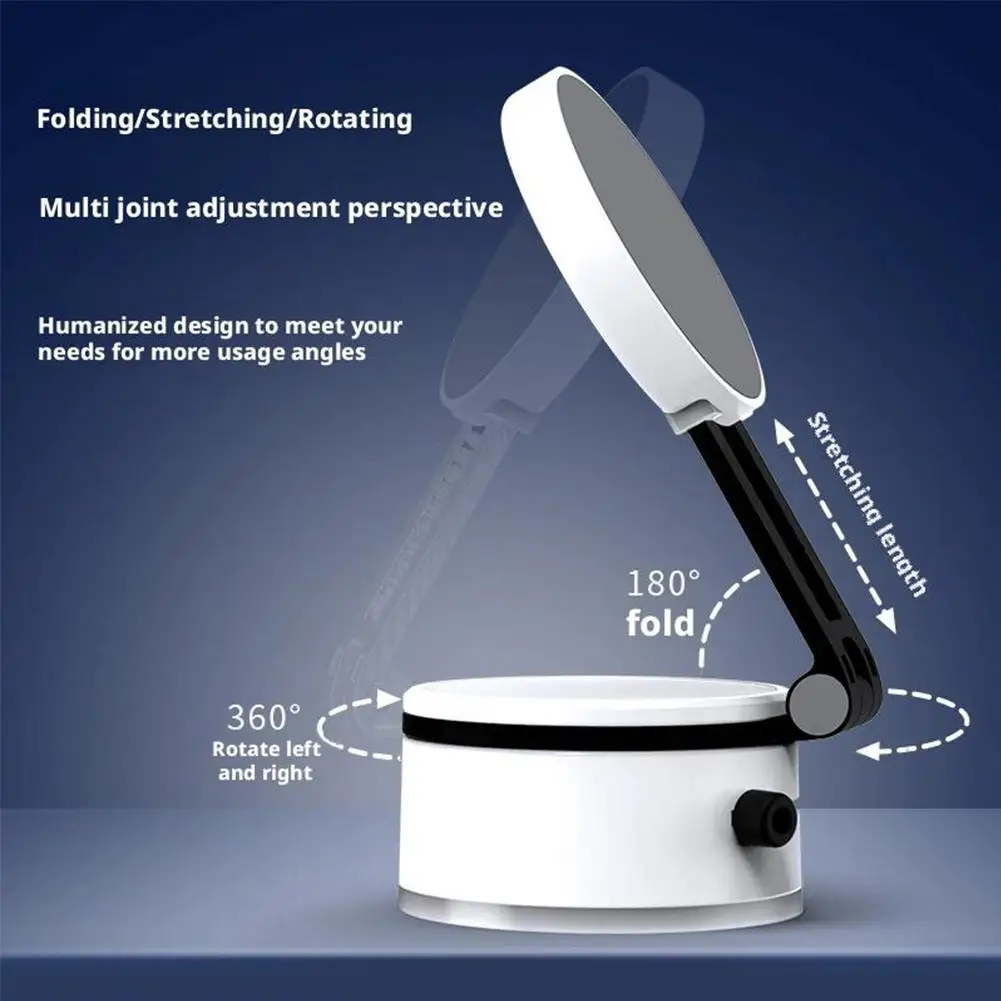 

Практичный магнитный держатель для телефона на вакуумной присоске 360° ° Вращающаяся нескользящая регулируемая навигационная подставка для смартфона на приборной панели автомобиля