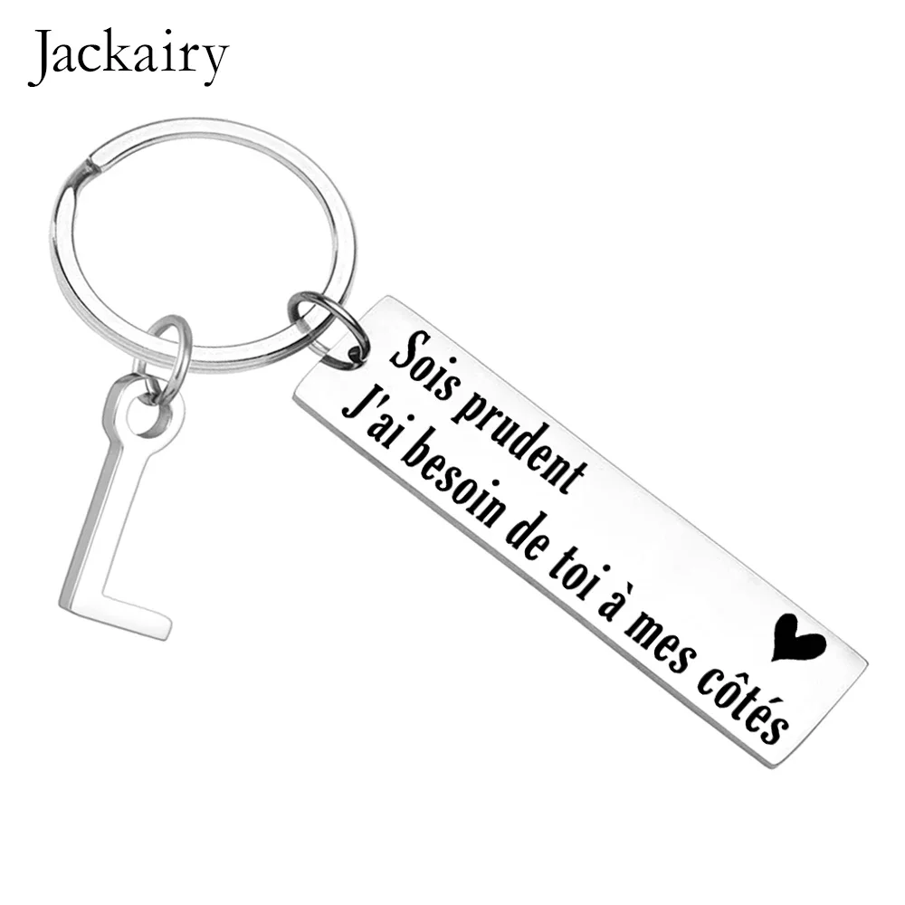 Französisch Stick Sicher Keychain Geschenk für Freund Ehemann BFF Sois Umsichtige J'ai Besoin De Toi à Mes Côtés Valentines Chrismas geschenke