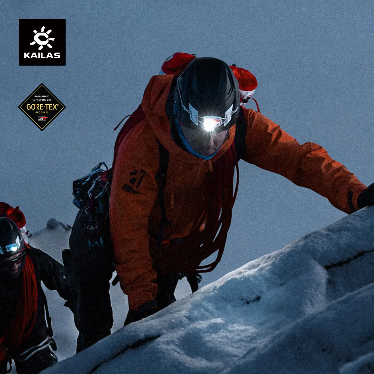 KAILAS New Mont Q60 GTX PRO 140D 3L Rainstorm Waterproof Hooded Outdoor Professional Mountaineering HardShell Jackets KG2631104
