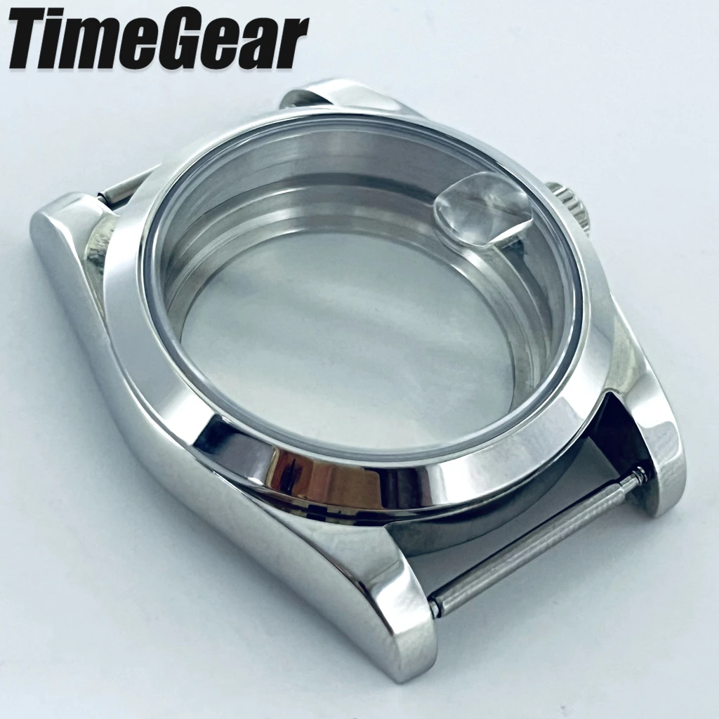 36mm/40mm Silver Watch Case Sapphire Fit NH34 NH35 NH36 ETA2824 PT5000 Movement Bevel Edge Good Quality 904L Stainless Steel - view 3