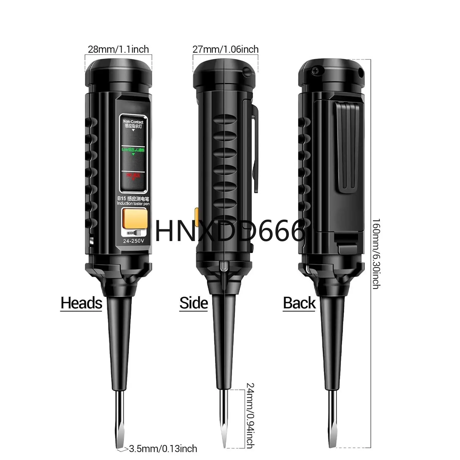 

Professional AC Voltage Detection Electrician Screwdriver Induction Teste Pen Electrical Installation Measurements