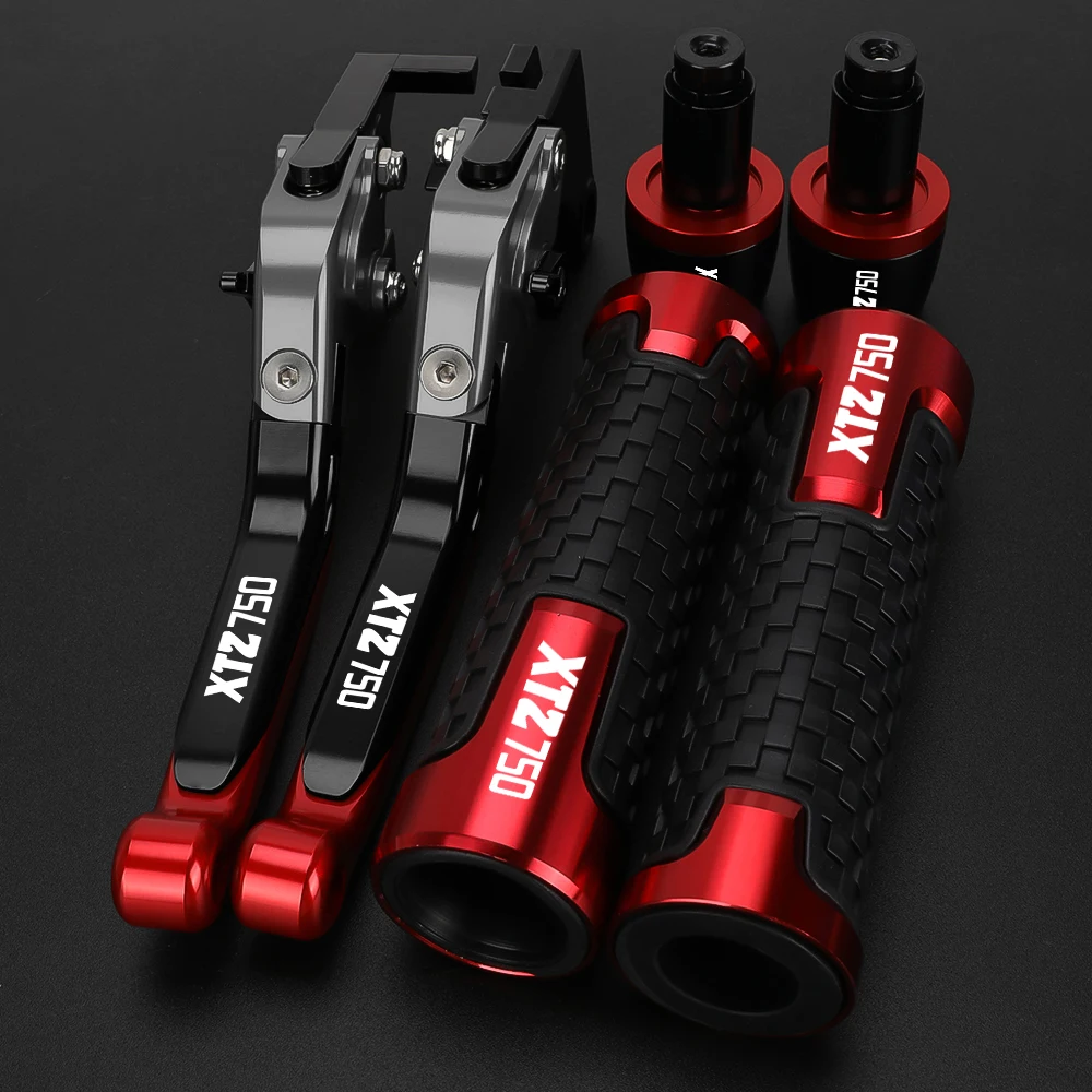 Motorcycle Aluminum Adjustable Brake Clutch Levers Handlebar Hand Gripss FOR YAMAHA XTZ750 XTZ-750 1989-1996 XTZ 750 1990 1995